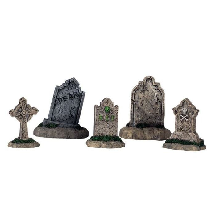Lemax Tombstones, set van 5