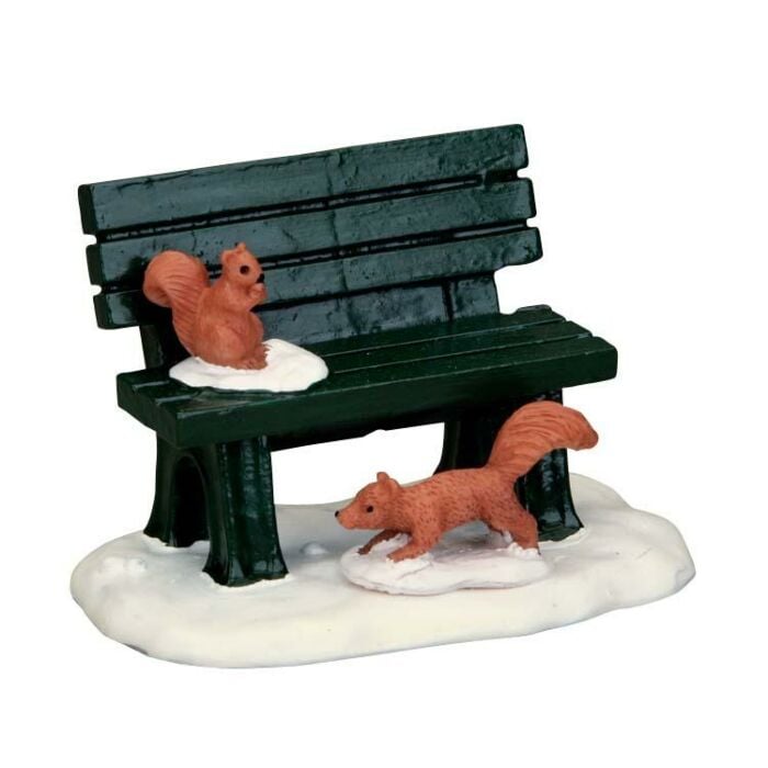 Lemax Park Bench in Winter