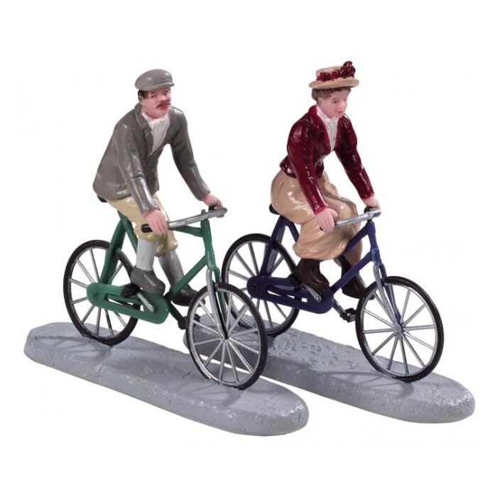 Lemax Bike Ride Date, set van 2 Lemax Bike Ride Date, set van 2