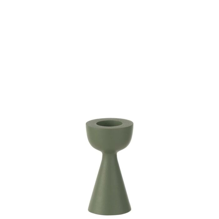 Kaarshouder kegel groen 13 cm Kaarshouder kegel groen 13 cm