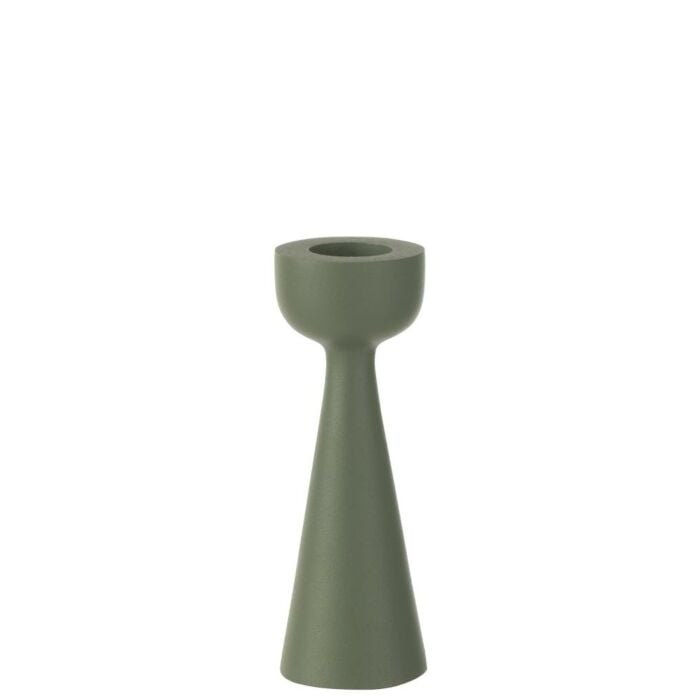 Kaarshouder kegel groen 21 cm Kaarshouder kegel groen 21 cm