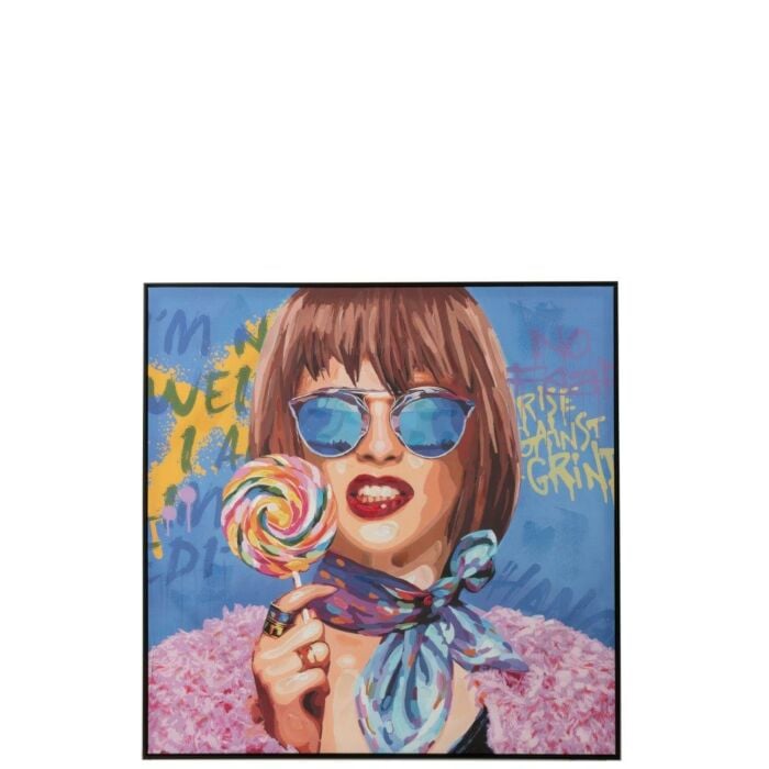 Wanddecoratie lolly multi 100 cm