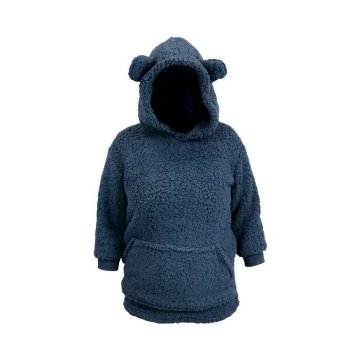 Hoodie Pippa kids met oortjes 50x70 dark blue - Unique Living Hoodie Pippa kids met oortjes 50x70 dark blue - Unique Living