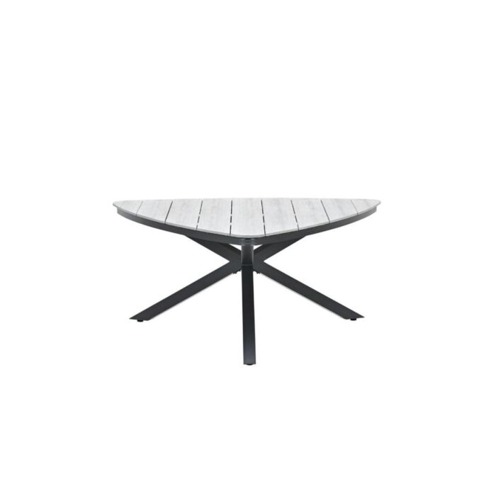 Triangel tafel Edison black grey teak vironwood 170 cm - Garden Impressions Triangel tafel Edison black grey teak vironwood 170 cm - Garden Impressions