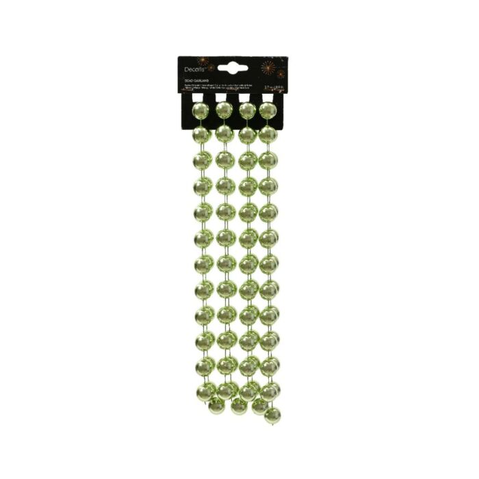 Kralenslinger xxl plastic groene thee 270 cm - Decoris Kralenslinger xxl plastic groene thee 270 cm - Decoris