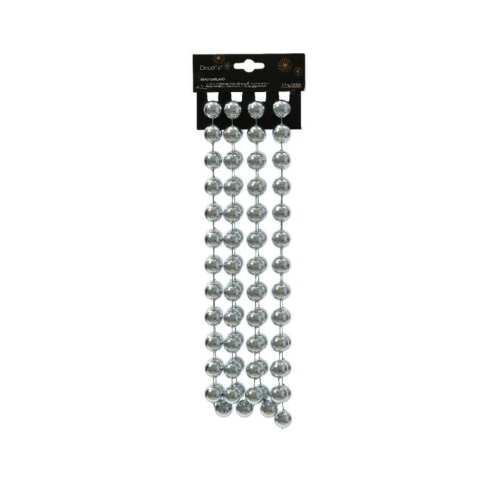 Kralenslinger xxl plastic ijsblauw 270 cm - Decoris