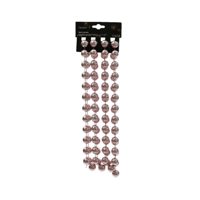 Kralenslinger xxl plastic fris lila 270 cm - Decoris