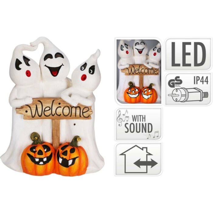 Beeld 'Welcome' met spoken LED en geluid Beeld 'Welcome' met spoken LED en geluid