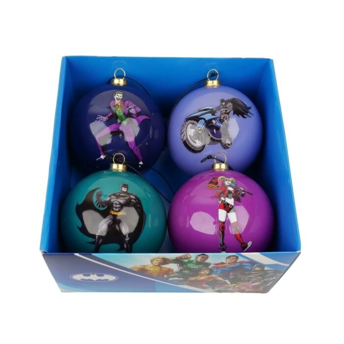 Batman box kerstballen set van 4 - Kurt Adler Batman box kerstballen set van 4 - Kurt Adler