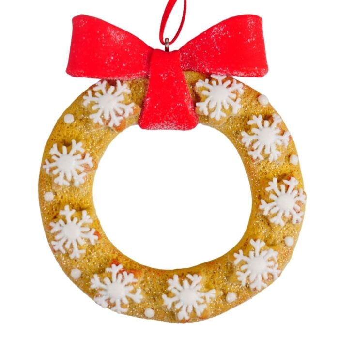 Clay Dough Cookie Wreath Ornament - Kurt Adler Clay Dough Cookie Wreath Ornament - Kurt Adler