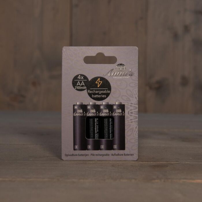 Oplaadbare batterijen AA 2100 mAh 4 stuks - Anna’s Collection Oplaadbare batterijen AA 2100 mAh 4 stuks - Anna’s Collection