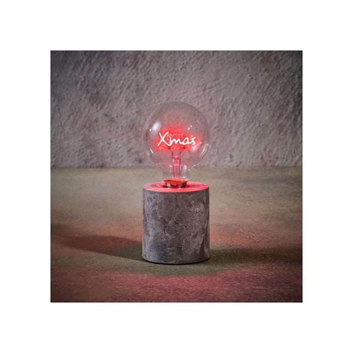 Tafellamp xmas rood op batterij 18 cm - Luca Lighting