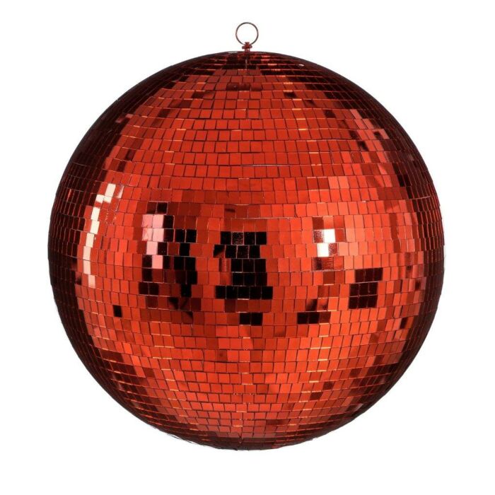 Spiegel kerstbal hangend rood Ø 50 cm - House of Seasons