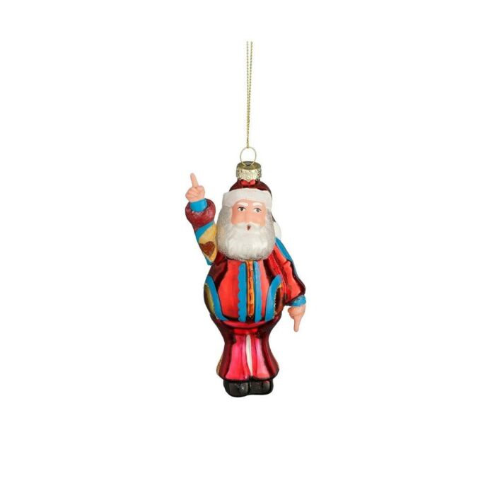 Disco ornament kerstman glas rood 12,5 cm - House of Seasons
Disco ornament kerstman glas rood 12,5 cm - House of Seasons