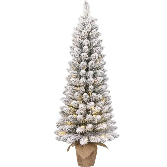 Kerstboom Gerlos 60 LED B/O/T frosted 120 cm - Black Box