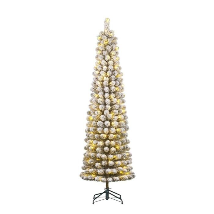 Kerstboom Charlton Pilar 180LED groen frosted met timer & dimmer 230 cm - Black Box Kerstboom Charlton Pilar 180LED groen frosted met timer & dimmer 230 cm - Black Box