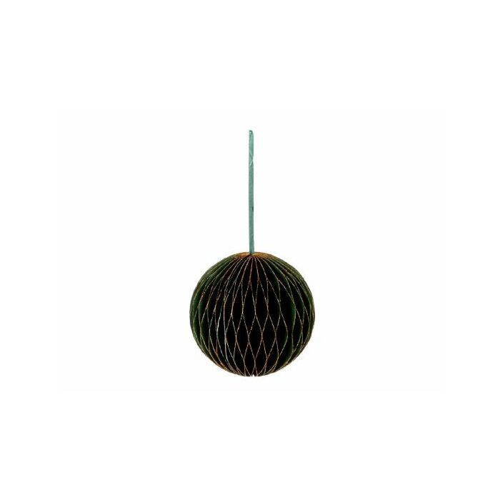 Hanger bal honeycomb papier groen 10 cm - HBX