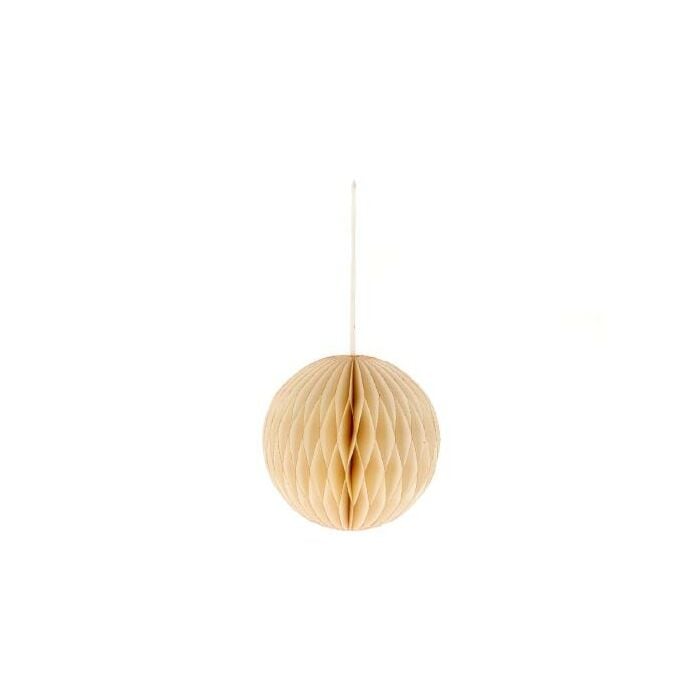 Hanger bal honeycomb papier wit 10 cm - HBX