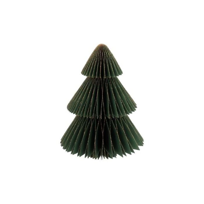 Kerstboom point honeycomb papier groen 30 cm - HBX