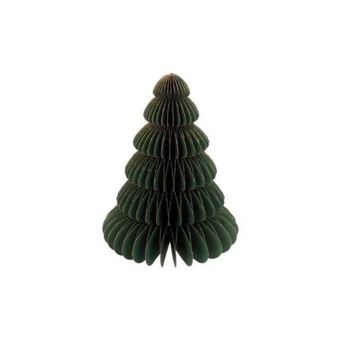 Kerstboom rond honeycomb papier groen 20 cm - HBX