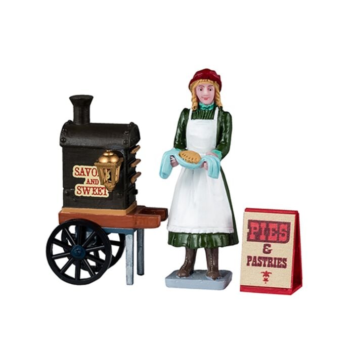 Lemax Savory & Sweet Pies & Pastries, set of 3 Lemax Savory & Sweet Pies & Pastries, set of 3