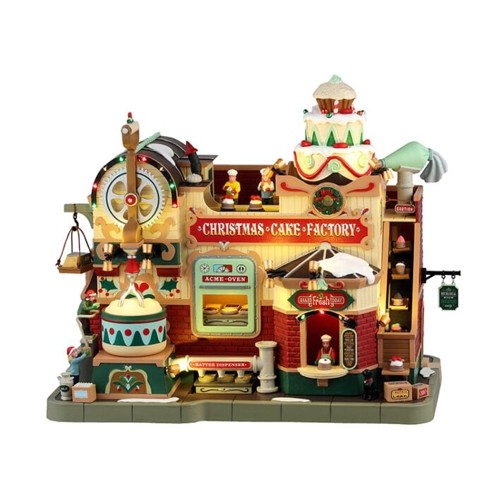 Lemax Christmas Cake Factory, met adapter Lemax Christmas Cake Factory, met adapter