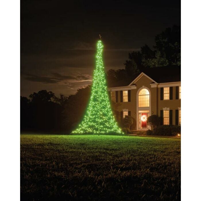 Vlaggenmast kerstboom Smart Magic 864 LED 4 meter Fairybell Vlaggenmast kerstboom Smart Magic 864 LED 4 meter Fairybell