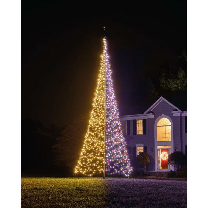 Vlaggenmast kerstboom Luminous Switch 2000LED 6 meter - Fairybell Vlaggenmast kerstboom Luminous Switch 2000LED 6 meter - Fairybell