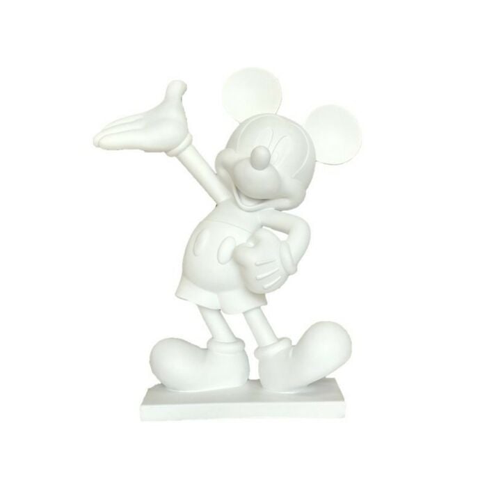 Tuinbeeld Mickey Mouse wit 47 cm - Disney