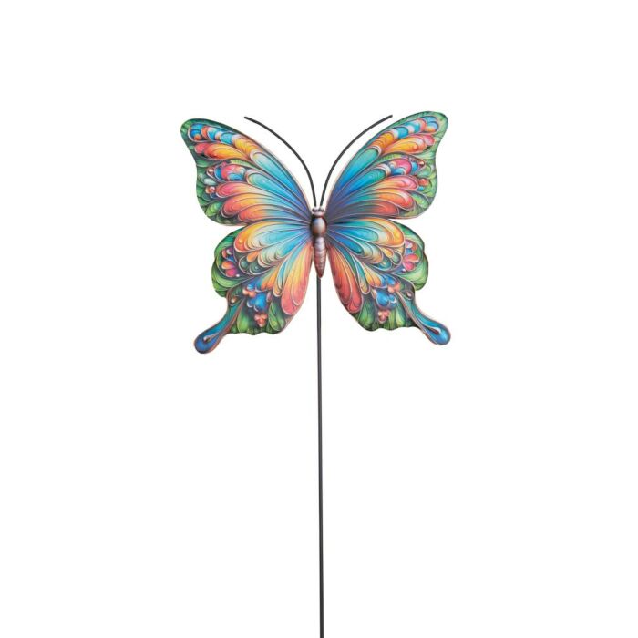 Tuinsteker vlinder metaal 61 cm