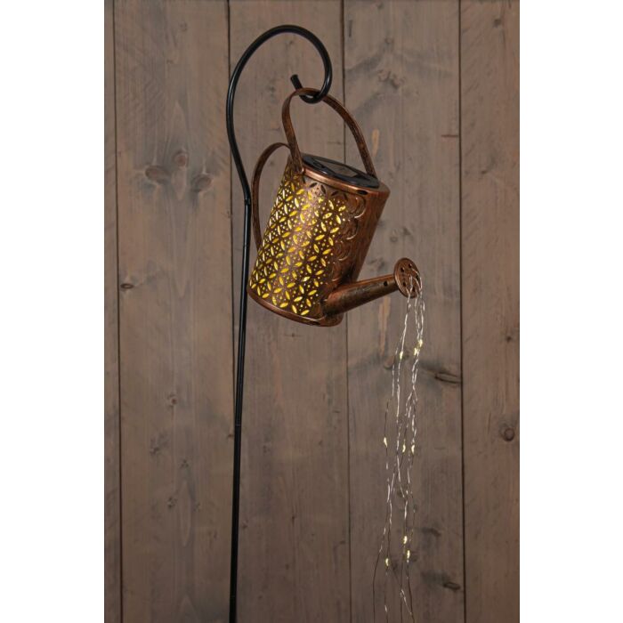 Gieter solar LED op stick buin 10 cm