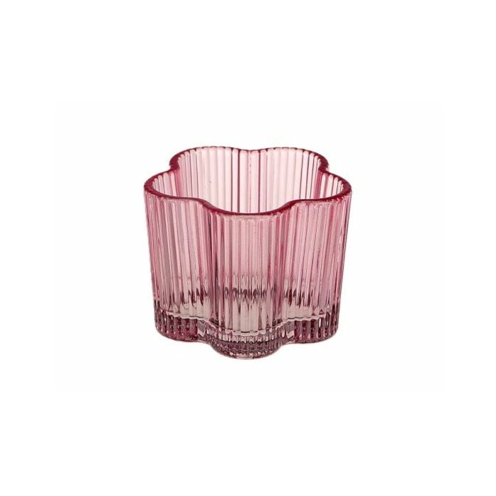 Theelicht Floresk roze Ø 7,7 cm - HBX Theelicht Floresk roze Ø 7,7 cm - HBX