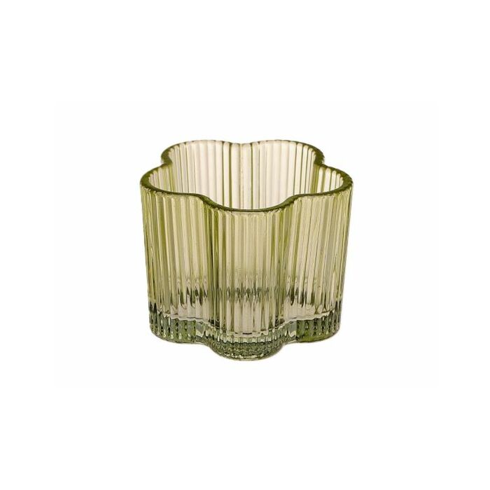 Theelicht Floresk groen Ø 7,7 cm - HBX Theelicht Floresk groen Ø 7,7 cm - HBX