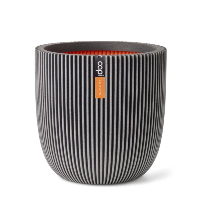 Bloempot Planter bol groove antraciet Ø 54 cm - Capi