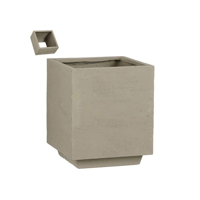 Plantenbak Donny bottomless grijs 30 cm - Mica Plantenbak Donny bottomless grijs 30 cm - Mica
