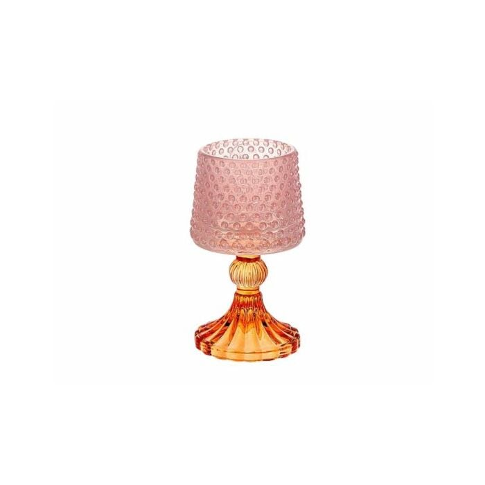 Theelichthouder Clary roze Ø 8,3 cm - HBX Theelichthouder Clary roze Ø 8,3 cm - HBX