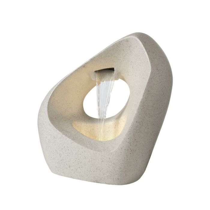 Fontein polyresin 6 LED wit 52 cm - Lumineo