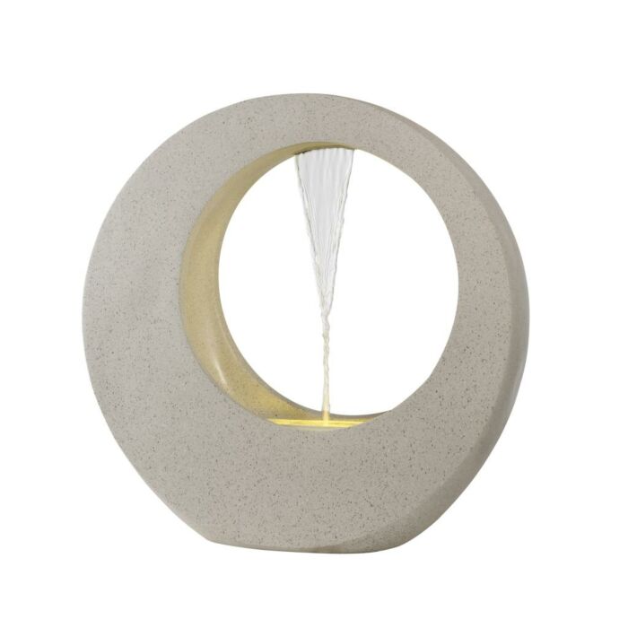 Fontein polyresin 6 LED wit 72 cm