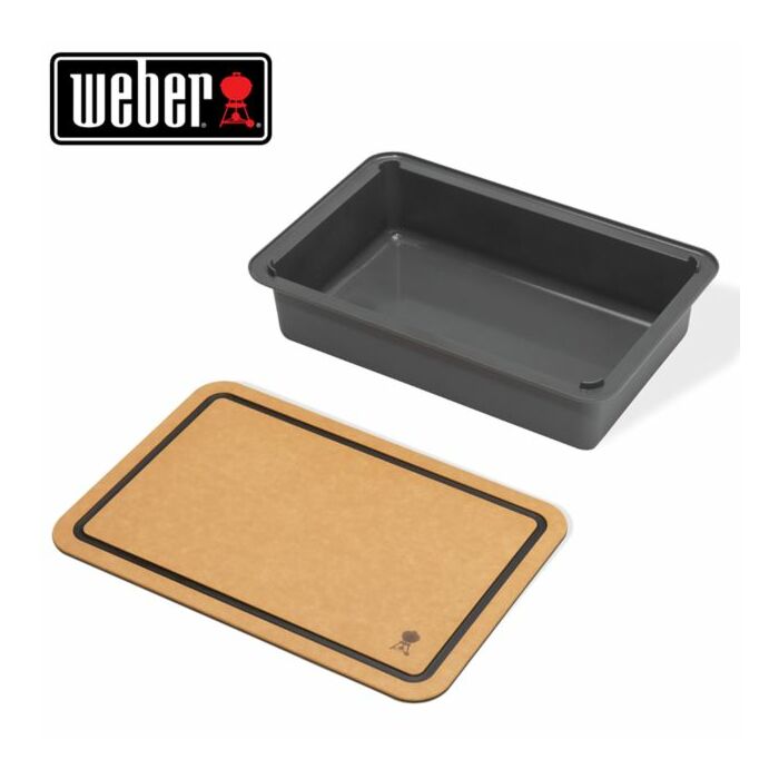 Weber snijplank en opvangbak
