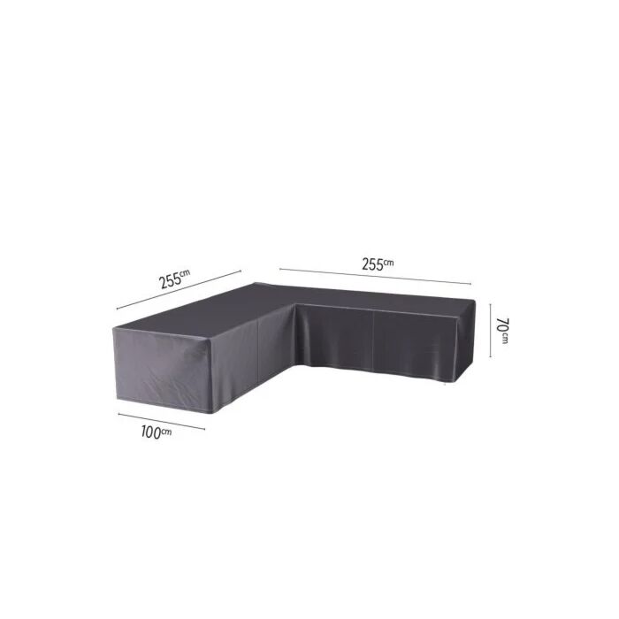 Loungesethoes L 255 cm zwart - Platinum Loungesethoes L 255 cm zwart - Platinum