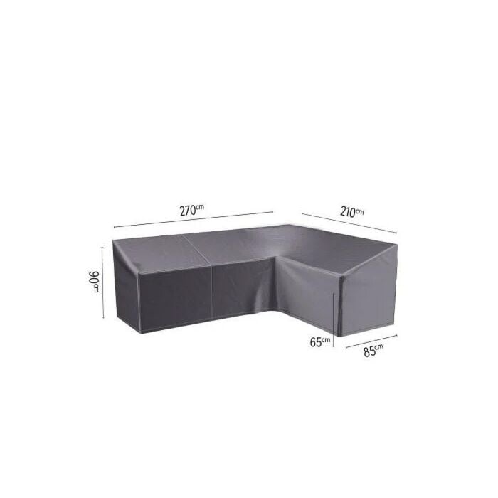 Loungesethoes L Rechts L 270 cm zwart - Platinum Loungesethoes L Rechts L 270 cm zwart - Platinum