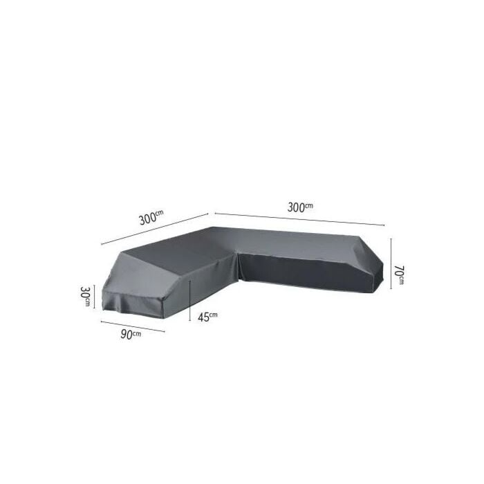 Loungeplatformhoes L 300 cm zwart - Platinum Loungeplatformhoes L 300 cm zwart - Platinum