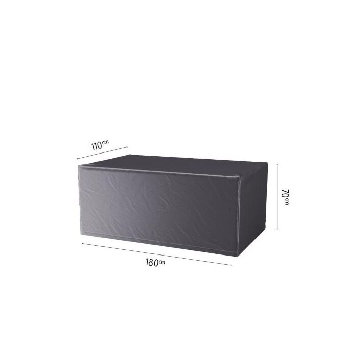 Loungesethoes tafel L 180 cm zwart - Platinum