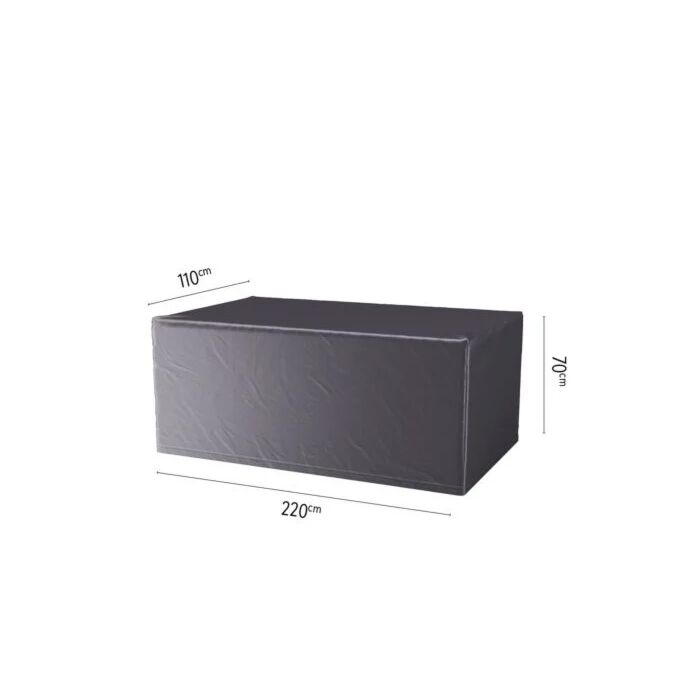 Loungesethoes tafel L 220 cm zwart - Platinum Loungesethoes tafel L 220 cm zwart - Platinum