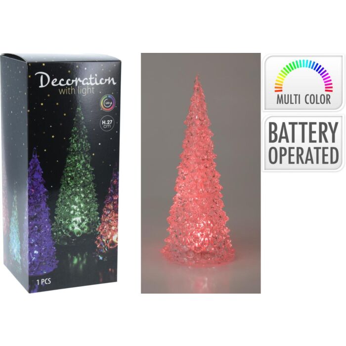 Acryl Kerstboom met Gekleurd Licht Acryl Kerstboom met Gekleurd Licht