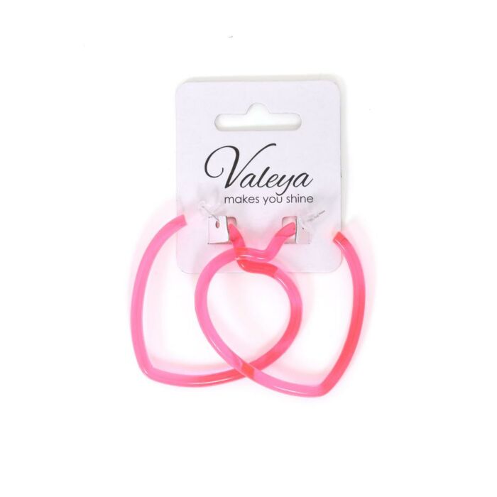 Oorbel hart pink Oorbel hart pink