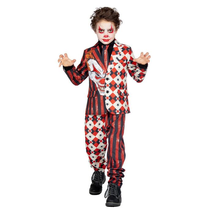 Pak Halloween clown maat 116/128