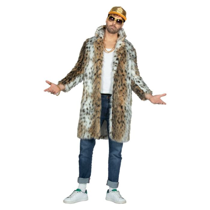 Bontjas pimp panter lang maat XL Bontjas pimp panter lang maat XL