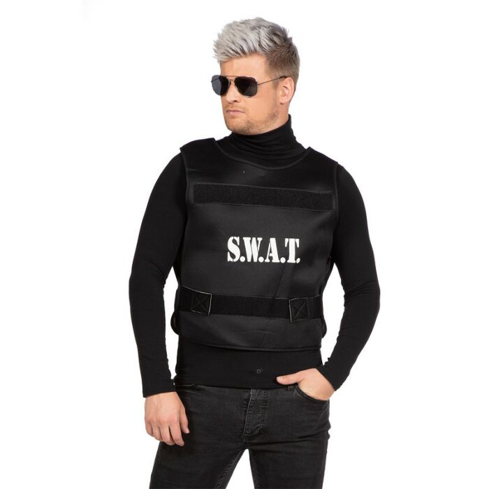 SWAT-vest zwart one size SWAT-vest zwart one size