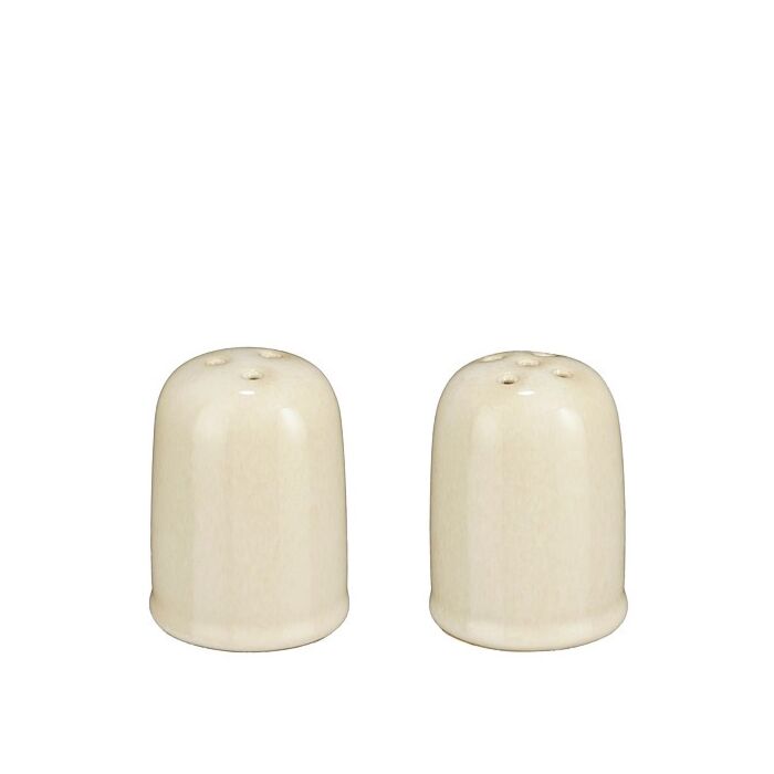 Racco peper en zoutstel beige 2 stuks Ø 4,5 cm - Mica Racco peper en zoutstel beige 2 stuks Ø 4,5 cm - Mica